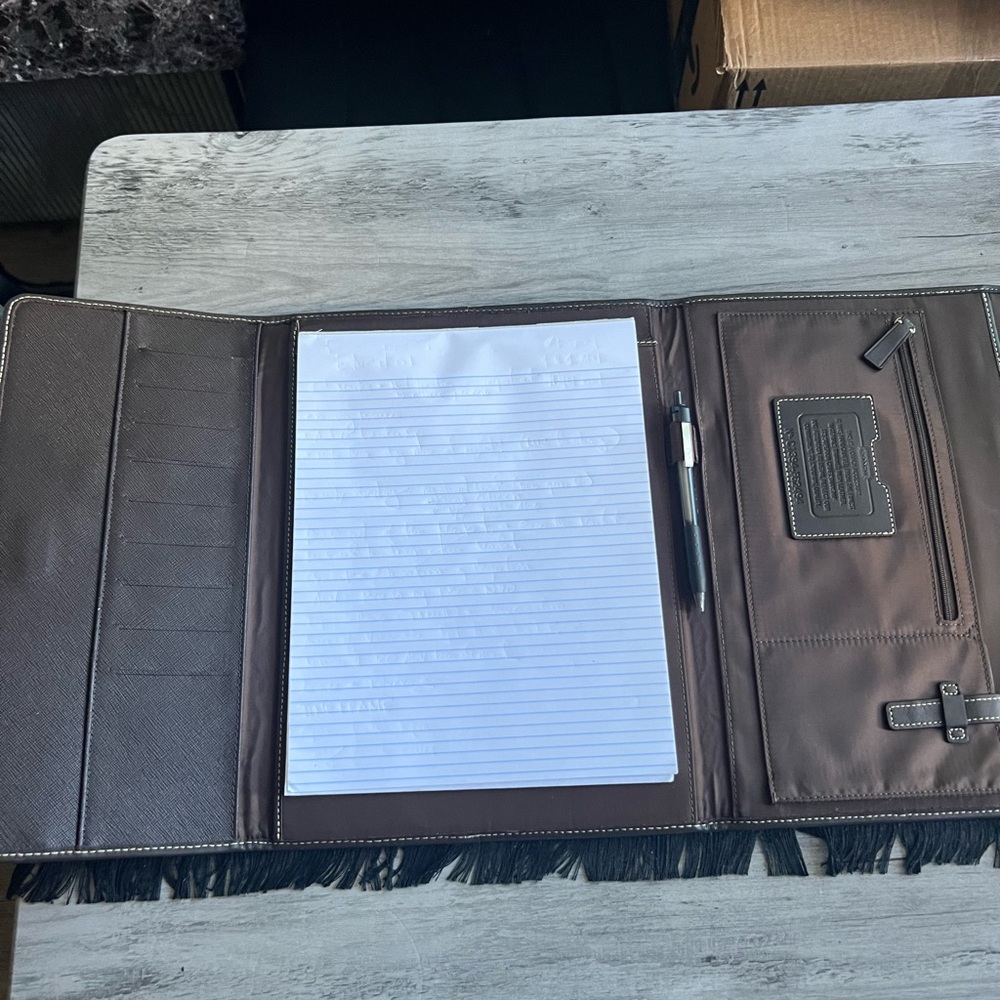 Coach Brown Leather Accessory - Picture 2 of 3